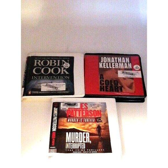 Audio Books on CD‎ Drama Fiction Authors Cook, Kellerman, Patterson Lot of 3 - Picture 1 of 7